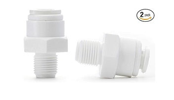 1/4" Quick Connect x 1/4" NPT Fittings for Reverse Osmosis Filter Systems