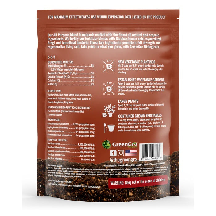 GreenGr Biologicals Home & Garden All-Purpose Fertilizer