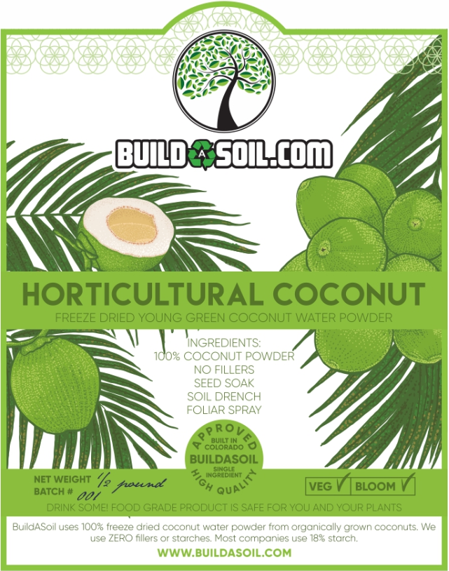 Horticultural Coconut Water Powder - Freeze Dried Organic
