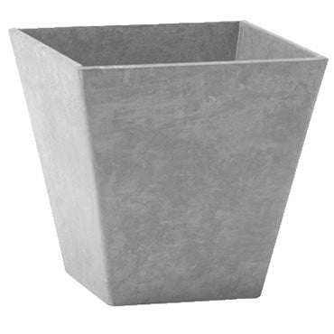 Artstone Ella Planter - 6in - Square - Grey