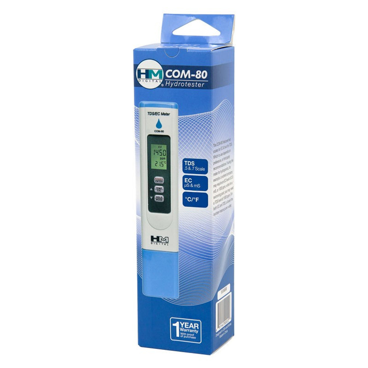 HM Digital Water Resistant Ec/TDS Meter w/ Temperature