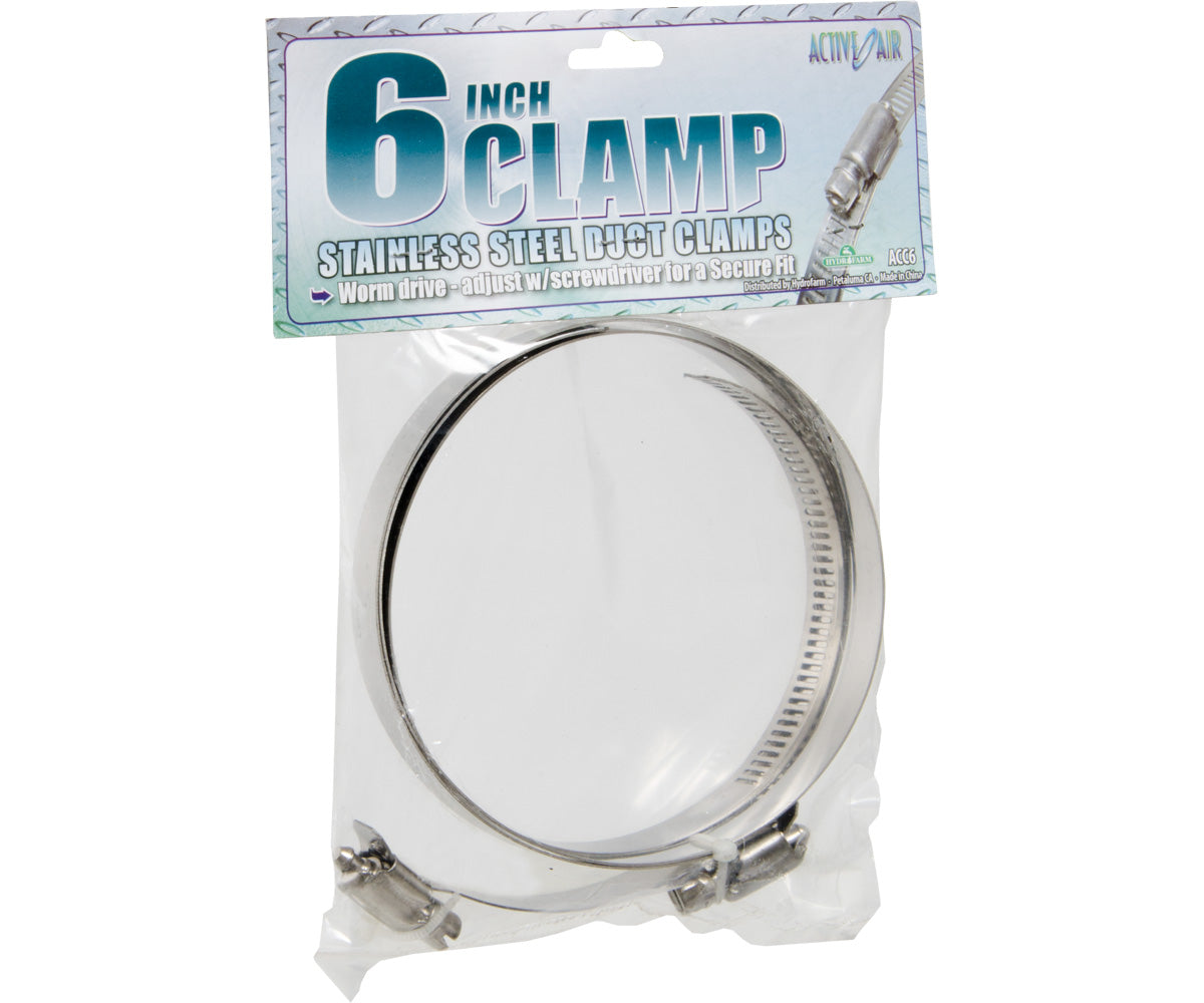 Stainless Steel Duct Clamps - 6"