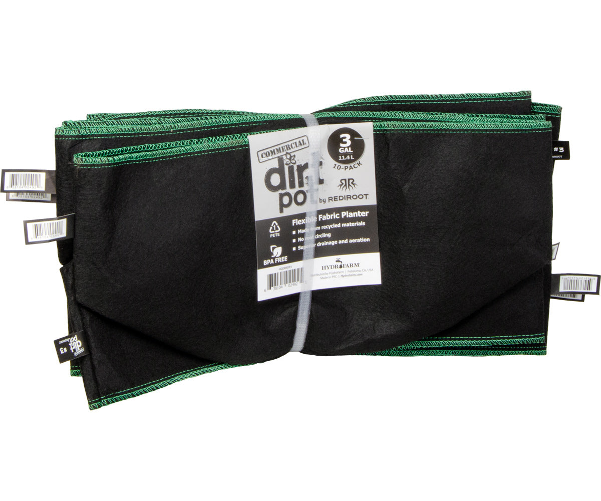 Dirt Pot by RediRoot #3, pack of 10