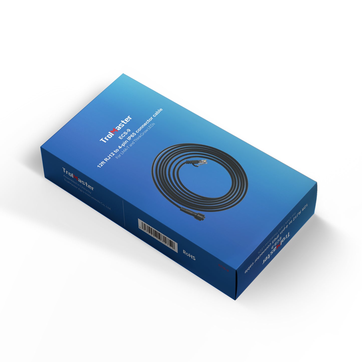 12ft RJ12 to 4-pin IP65 connector cable