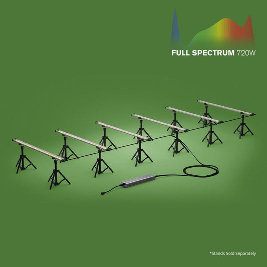 FloraFlex 6 Bar - 720W Full Spectrum Under Canopy 4x8 - 4x12