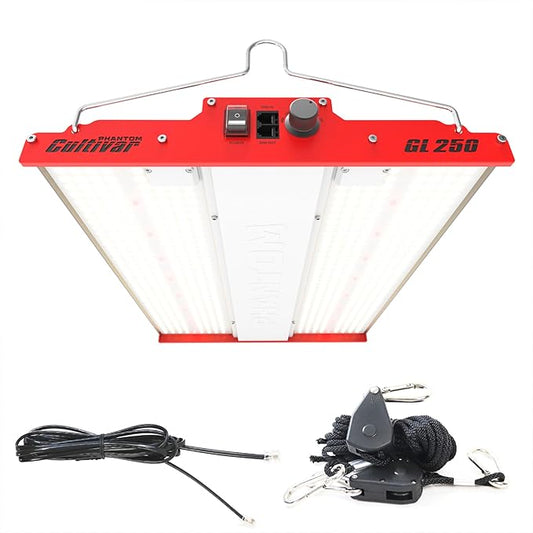 PHANTOM Cultivar GL250 LED, 250W Grow Light (10' 110-120V Plug)