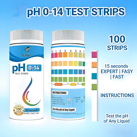 100pcs Ph Test Strips 0-14
