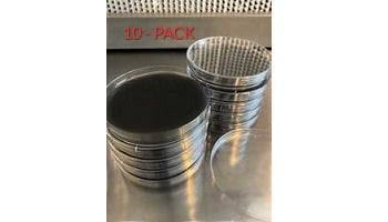 Pre-Poured Sterilized BLACK MEA Agar Plates (10-Pack)