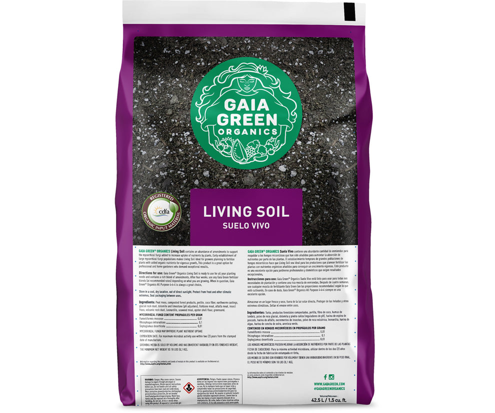 Gaia Green Organics Living Soil, 1.5 cu ft bag – Moonlight Garden Supply