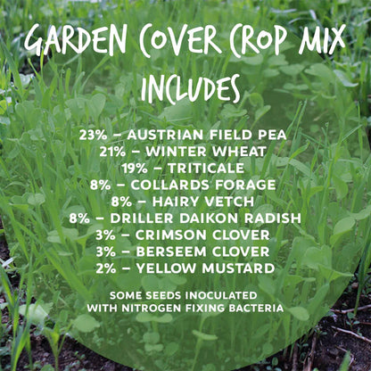 Garden Cover Crop Seed Mix - All-Purpose, Pre-Inoculated