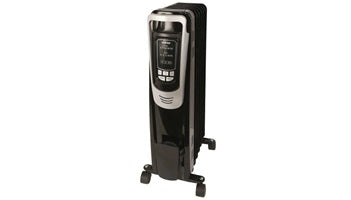 Hurricane Heatwave Oil-Filled Whole Room Radiant Heater with Digital Display and Remote - 1500W