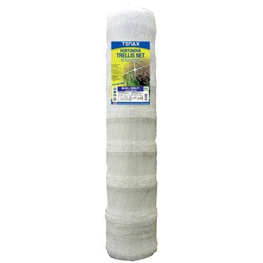 Tenax Hortonova Plant Trellis Net - 59in x 3,280ft - 5.9in x 6.7in Mesh - White