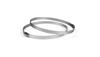 SS Duct Clamps, 8-Inch, Two Pack