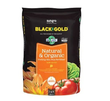 Black Gold Natural & Organic Potting Soil 0.05-0.0-0.0 2Cuft