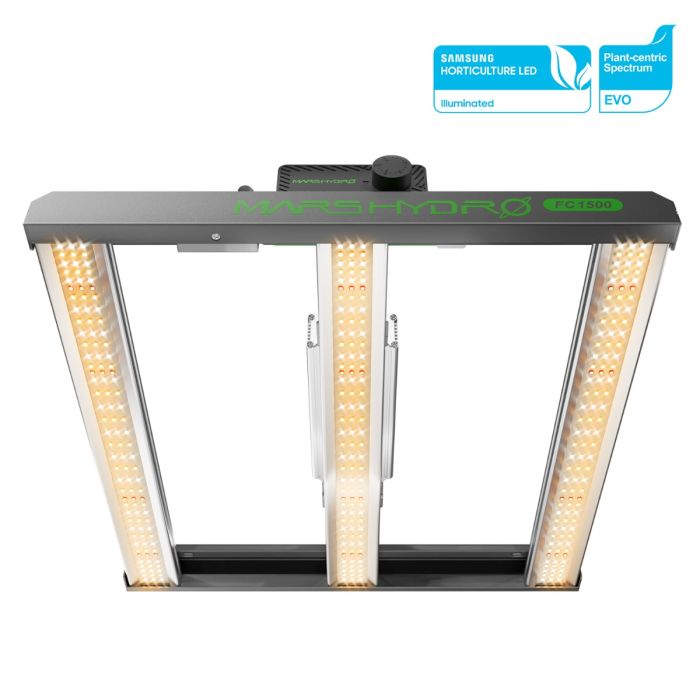 Mars Hydro FC1500-EVO 150W Dimmable LED Grow Light For 2.3'X2.3'