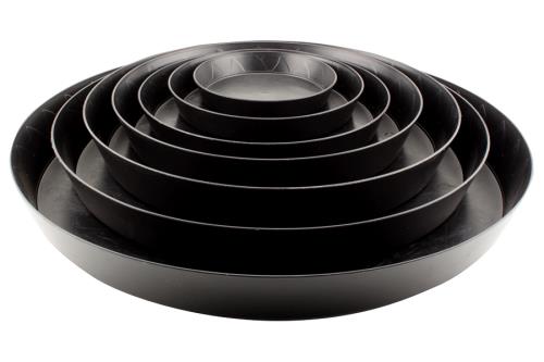 Heavy Duty Black Saucers