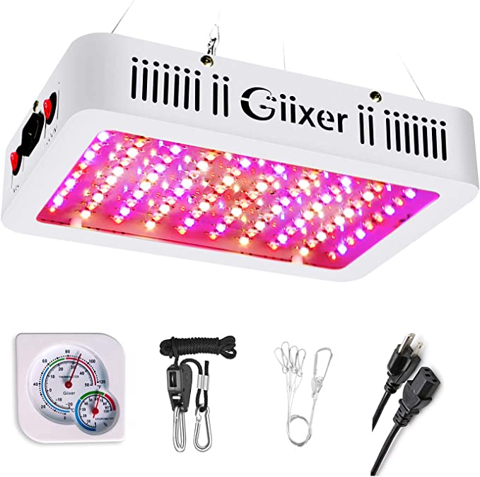 Giixer 1000W LED Grow Light Dual Switch Dual Chips Full