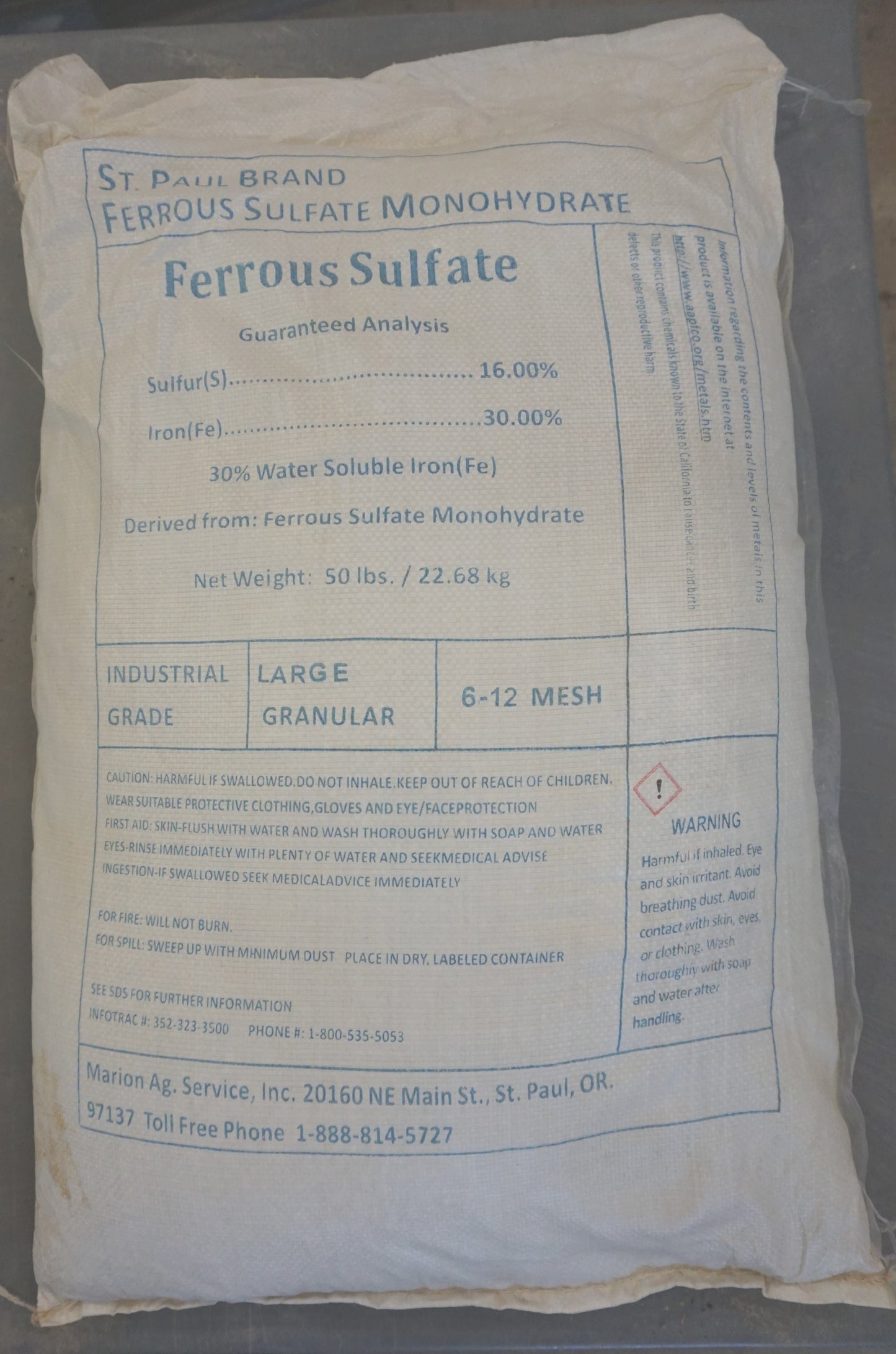 Iron Sulfate - Ferrous Sulfate