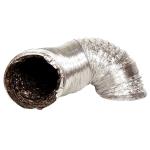 Ideal-Air Silver/Black Flex Ducting 10 in x 25 ft