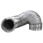 Ideal-Air Silver/Silver Flex Ducting 8 in x 25 ft