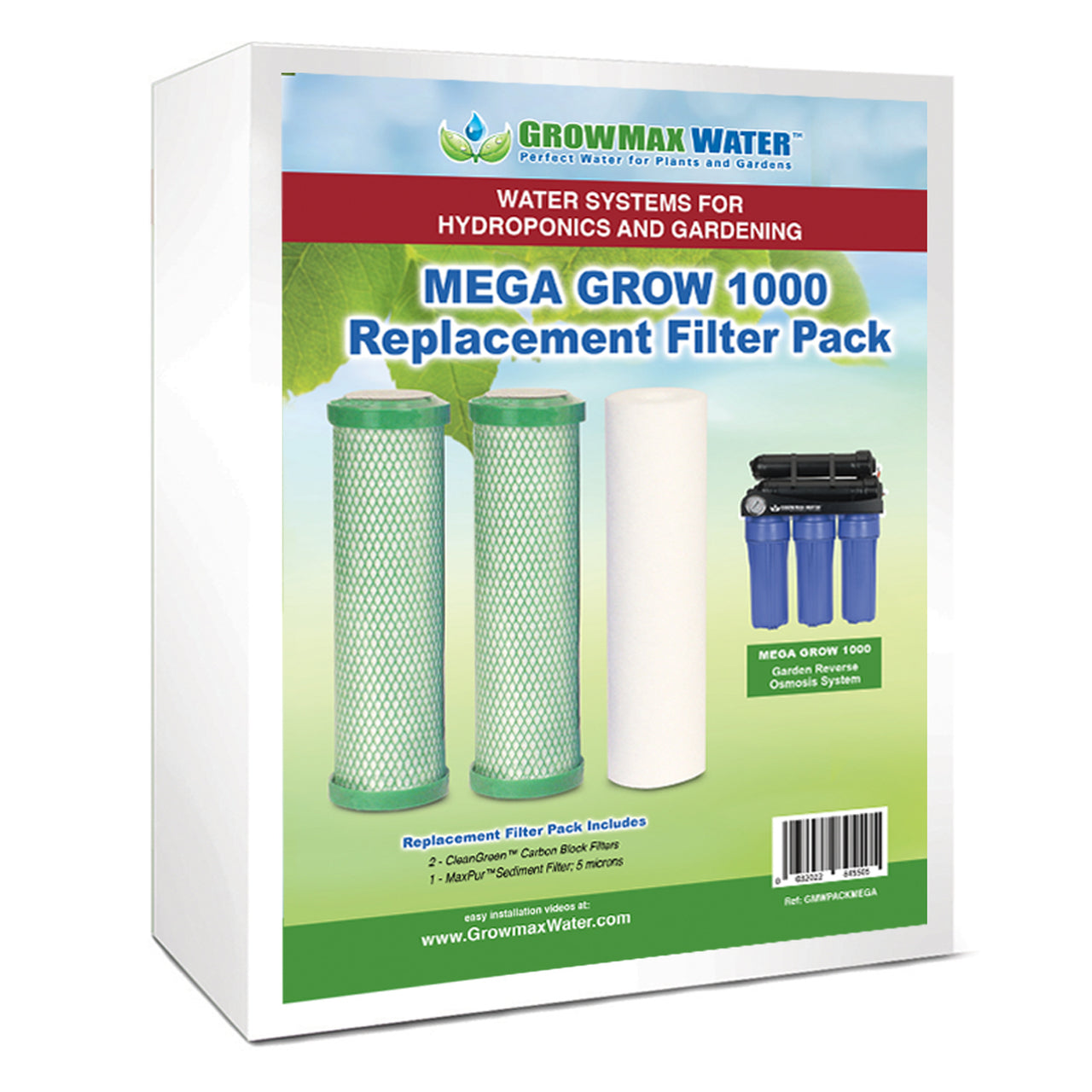 Mega Grow 1000 Replacement Filter Pack