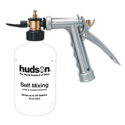 HUDSON SELF-MIXING METAL HOSE END TRIGGER SPRAYER WHITE .5 GAL